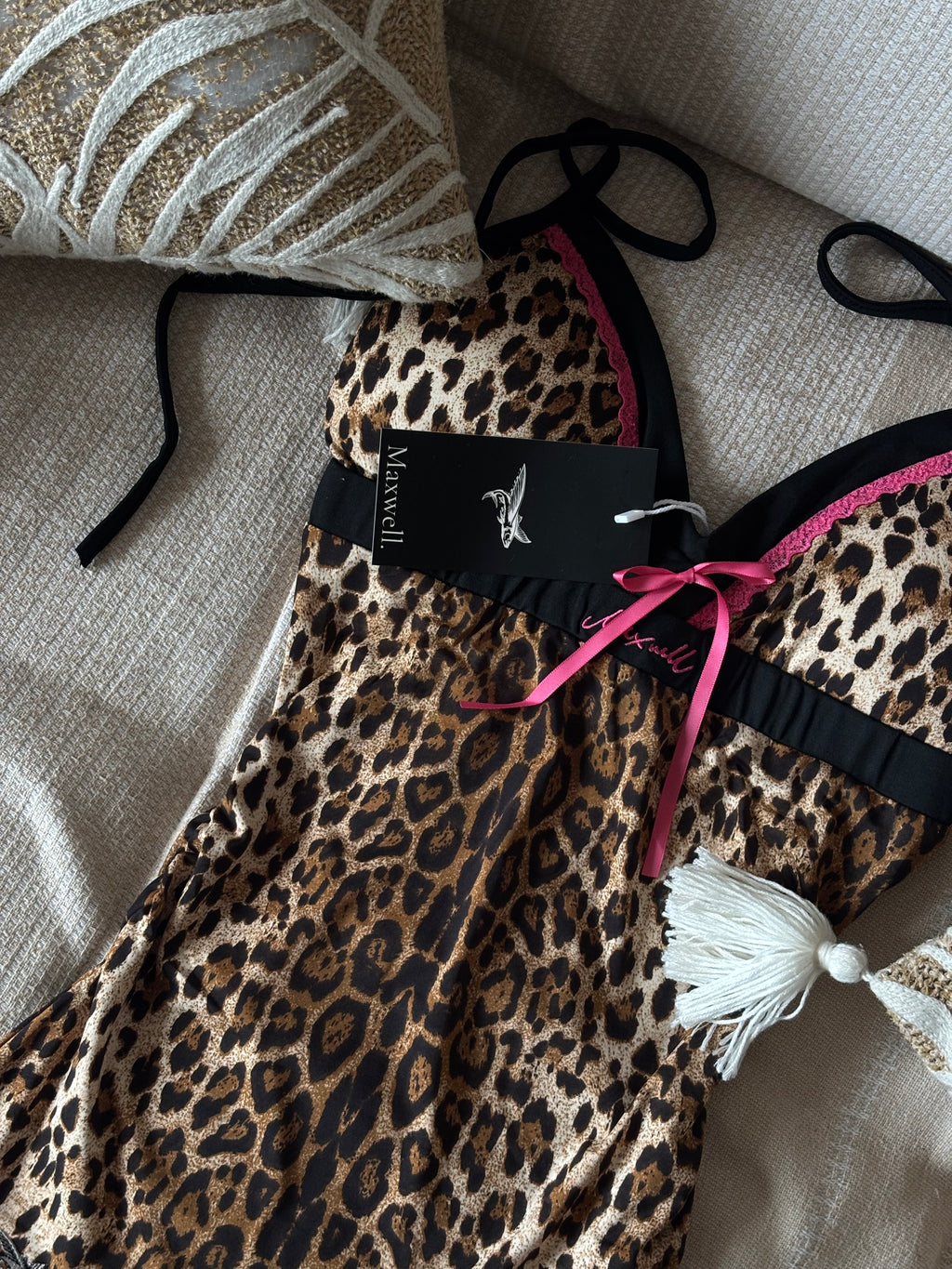 The "Heartbreaker" - Leopard Print Vintage Halter Top